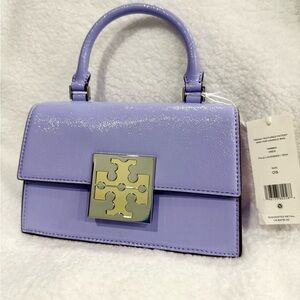 Brand New w/Tag- Luxurious Tory Burch Lavender Purple Purse w/ Gold Latch